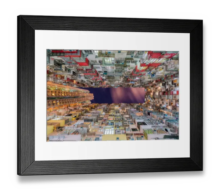 Framed Print : High density of Hong Kong old resident Framed Print : High density of Hong Kong old resident