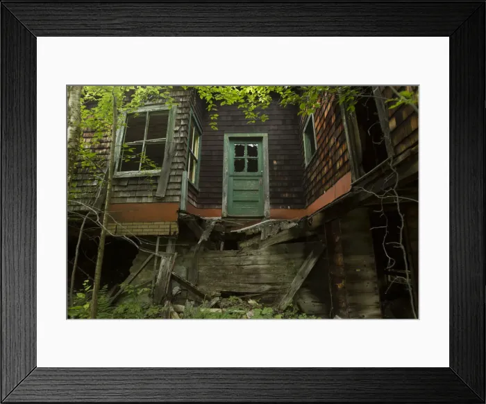 Framed Print : Abandoned Home in the Forest Framed Print : Abandoned Home in the Forest
