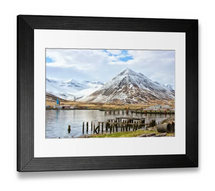 Framed Print : Abandoned jetties, Siglufjordur Framed Print : Abandoned jetties, Siglufjordur