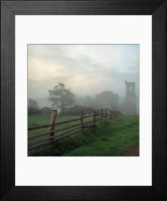 Framed Print : Morning in the village Framed Print : Morning in the village