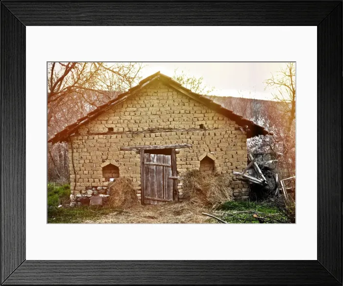 Framed Print : Old house. Old village house Framed Print : Old house. Old village house