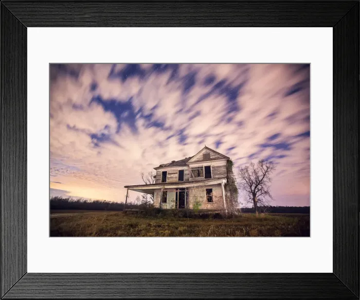 Framed Print : Abandoned Rural Farmhouse Framed Print : Abandoned Rural Farmhouse