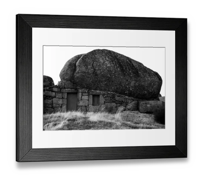 Framed Print : House under the Rocks, Portugal Framed Print : House under the Rocks, Portugal