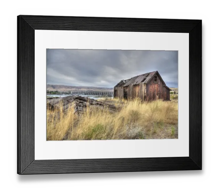 Framed Print : An old fish shack on a riverbank Framed Print : An old fish shack on a riverbank