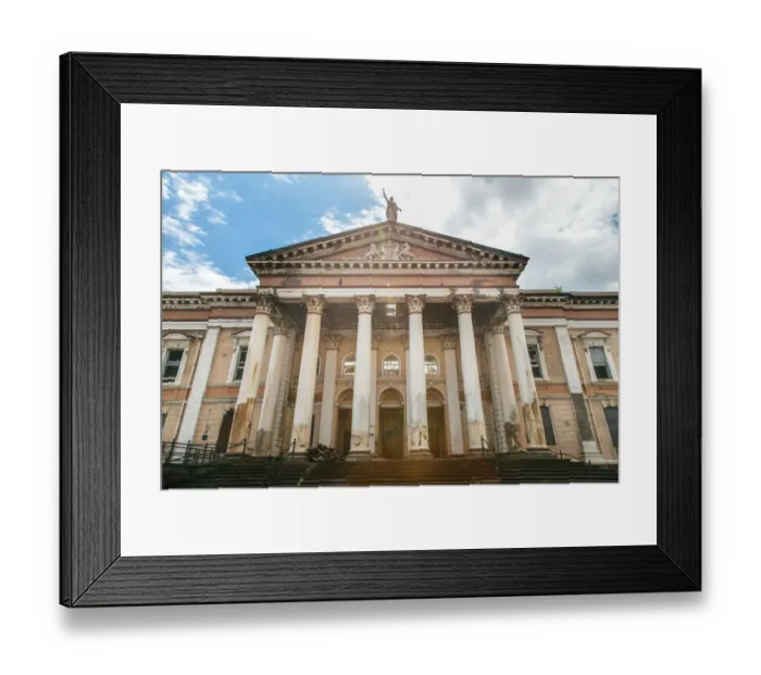 Framed Print : View on currently abandoned The Crumlin Road Courthouse in Belfast Framed Print : View on currently abandoned The Crumlin Road Courthouse in Belfast