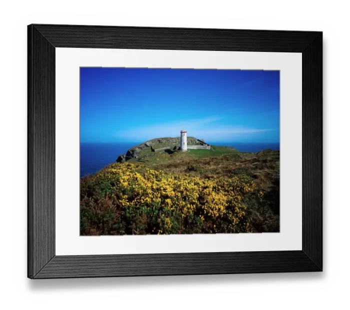 Framed Print : Abandoned lighthouse, Wicklow Head, Co Wicklow, Ireland Framed Print : Abandoned lighthouse, Wicklow Head, Co Wicklow, Ireland