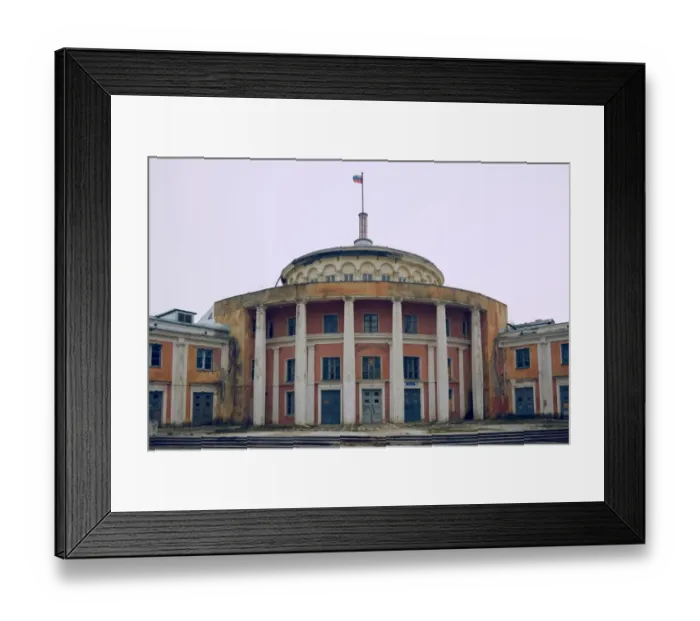 Framed Print : Abandoned river port (terminal), Tver