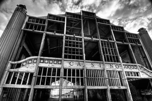 Casino. The abandoned Casino building on the boardwalk in Asbury Park, New Jersey