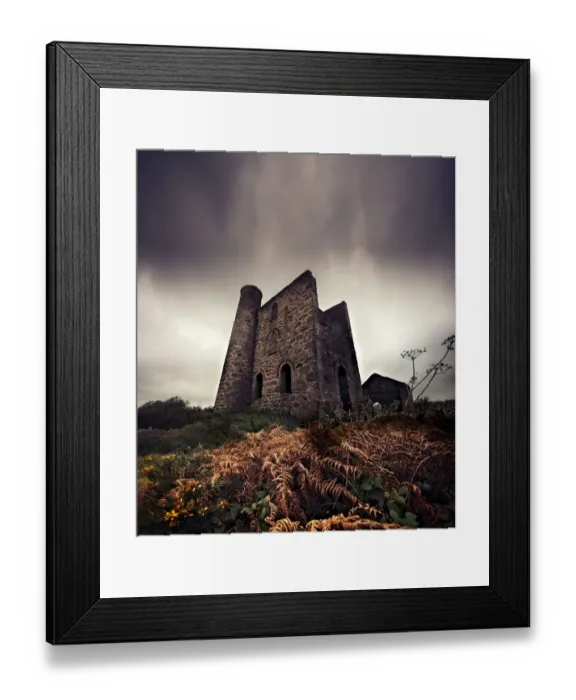 Framed Print : Abandoned in Cornwall. Bad dreams in the night Framed Print : Abandoned in Cornwall. Bad dreams in the night