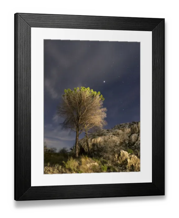 Framed Print : Night sky with stars and planets (Jupiter) Framed Print : Night sky with stars and planets (Jupiter)