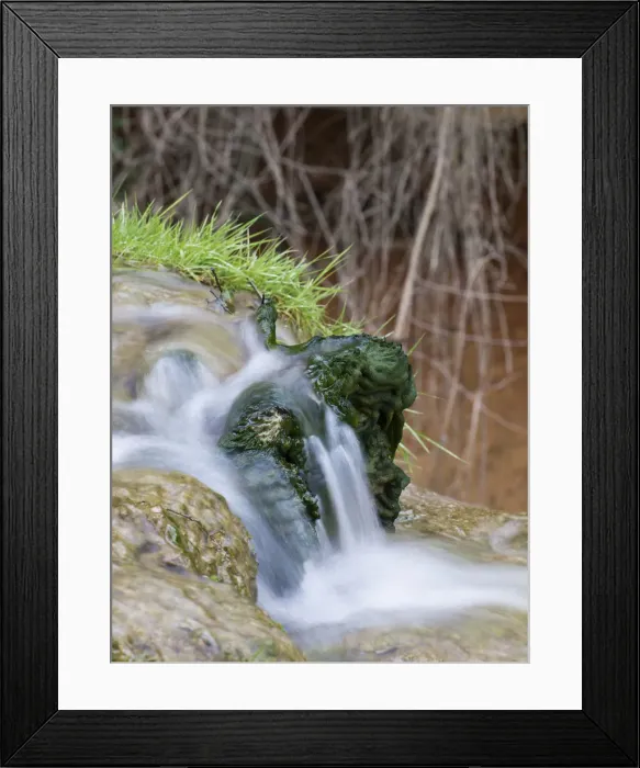 Framed Print : Close up of a small waterfall Framed Print : Close up of a small waterfall