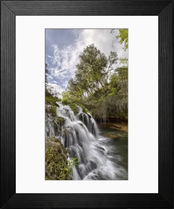 Framed Print : Waterfall in a forest, natural park Mariola Framed Print : Waterfall in a forest, natural park Mariola