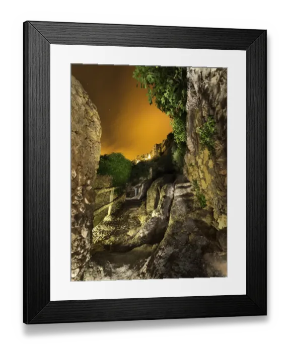 Framed Print : Narrow road at night Framed Print : Narrow road at night