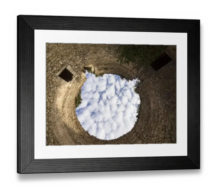Framed Print : Construction ancient stone circle homeless Framed Print : Construction ancient stone circle homeless