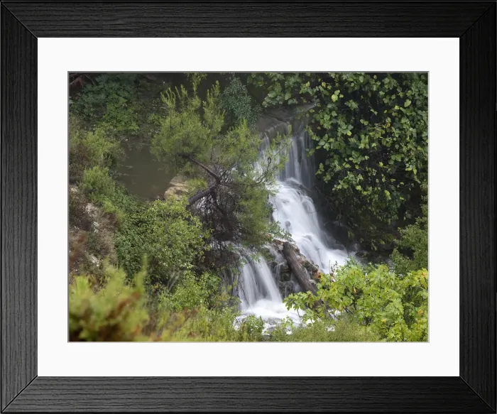 Framed Print : Waterfall provoked by the hole of a dam Framed Print : Waterfall provoked by the hole of a dam