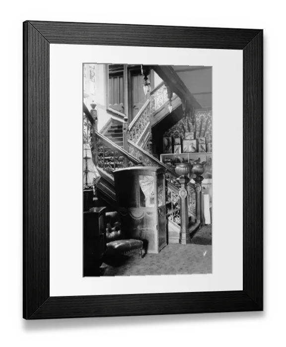 Framed Print : Wooden Staircase Framed Print : Wooden Staircase