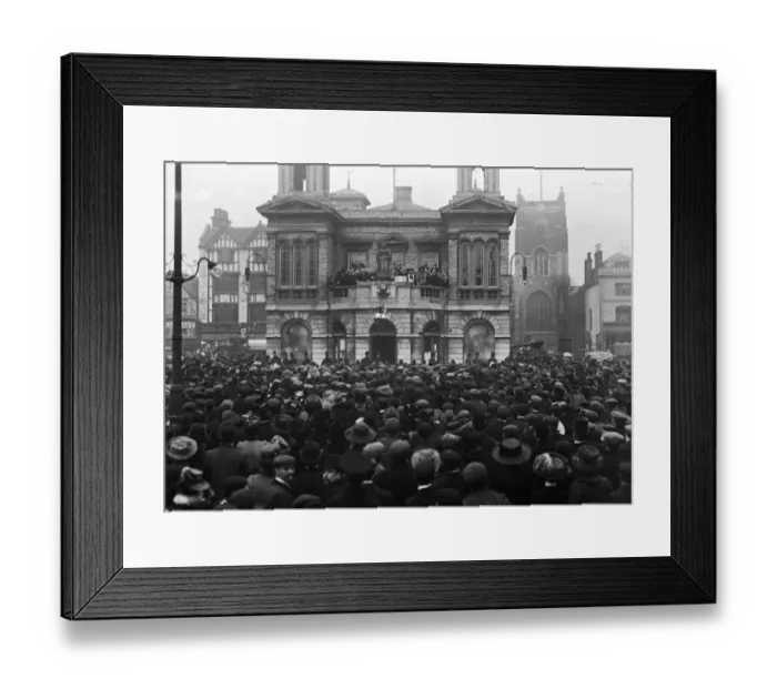 Framed Print : Election Crowds Framed Print : Election Crowds
