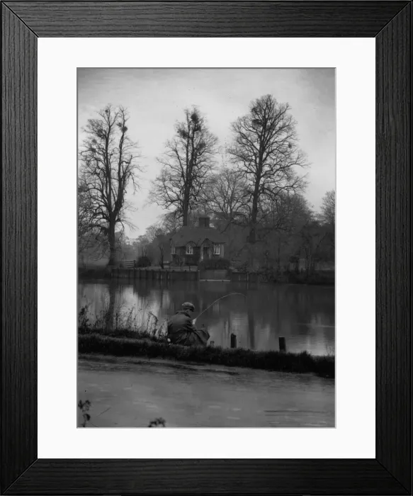Framed Print : Lone Fisherman Framed Print : Lone Fisherman