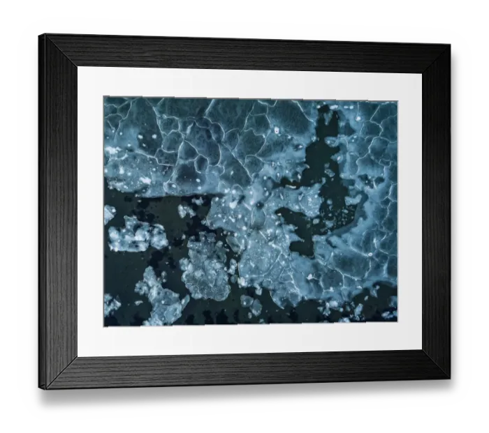 Framed Print : Aerial view of pack ice Framed Print : Aerial view of pack ice