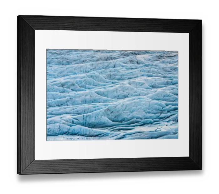 Framed Print : Crevasses and cauldrons in a glacier, Iceland Framed Print : Crevasses and cauldrons in a glacier, Iceland