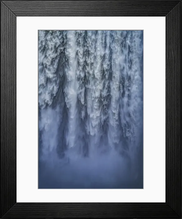 Framed Print : Close-up of Skogafoss Waterfall, Iceland