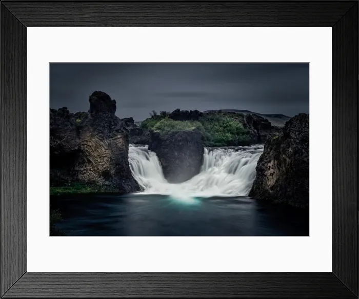 Framed Print : Hjalparfoss Waterfall, Iceland Framed Print : Hjalparfoss Waterfall, Iceland