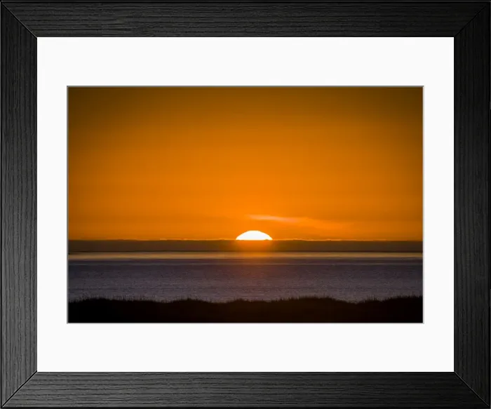 Framed Print : Midnight sun setting Framed Print : Midnight sun setting