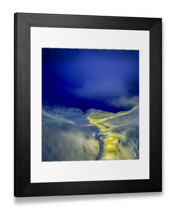 Framed Print : Ski slopes in northern Iceland Framed Print : Ski slopes in northern Iceland
