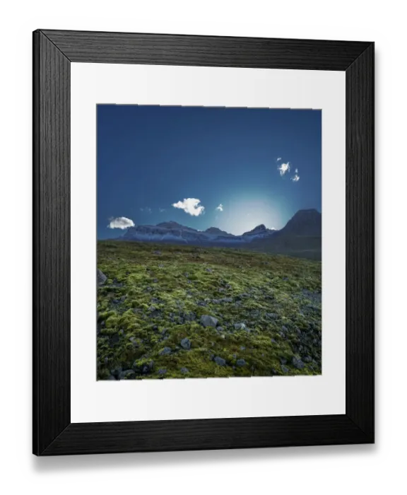 Framed Print : Lava and moss landscape in the autumn Framed Print : Lava and moss landscape in the autumn
