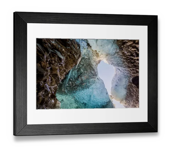Framed Print : Ice Cave, Svinafellsjokull Glacier, Iceland Framed Print : Ice Cave, Svinafellsjokull Glacier, Iceland