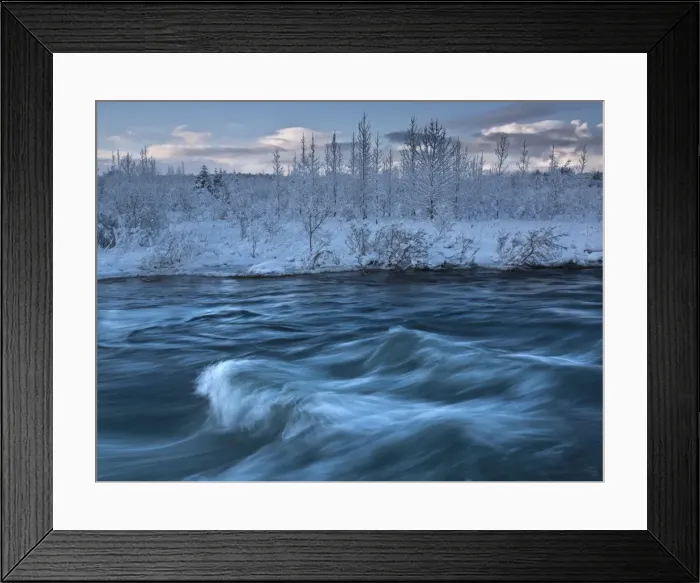 Framed Print : Salmon river in winter Framed Print : Salmon river in winter