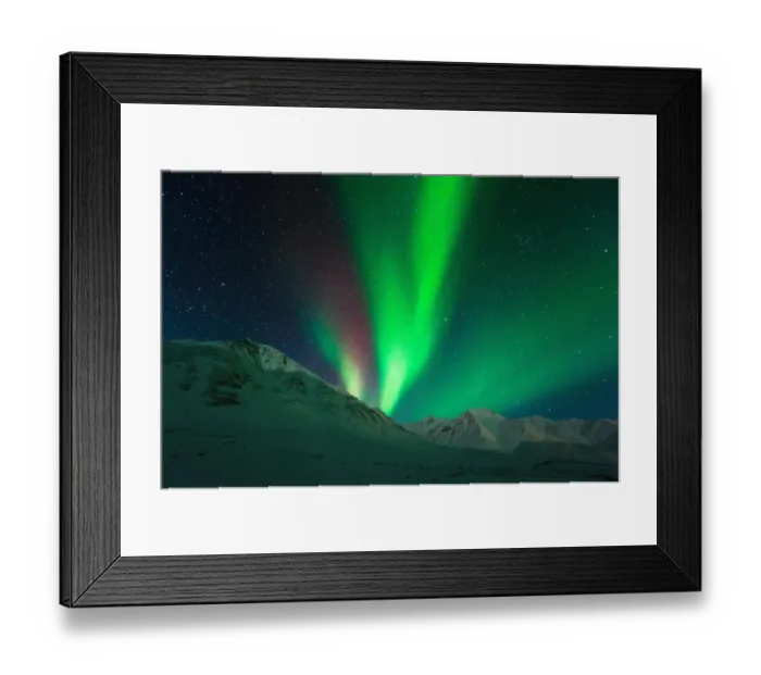 Framed Print : Aurora above Alaska Framed Print : Aurora above Alaska