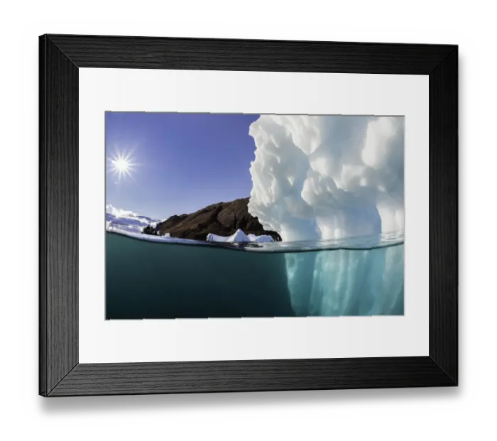 Framed Print : Sunlight On An Iceberg Framed Print : Sunlight On An Iceberg