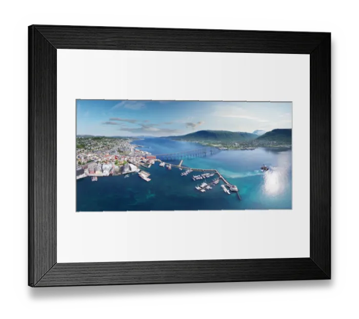 Framed Print : Tromso Bridge, Norway