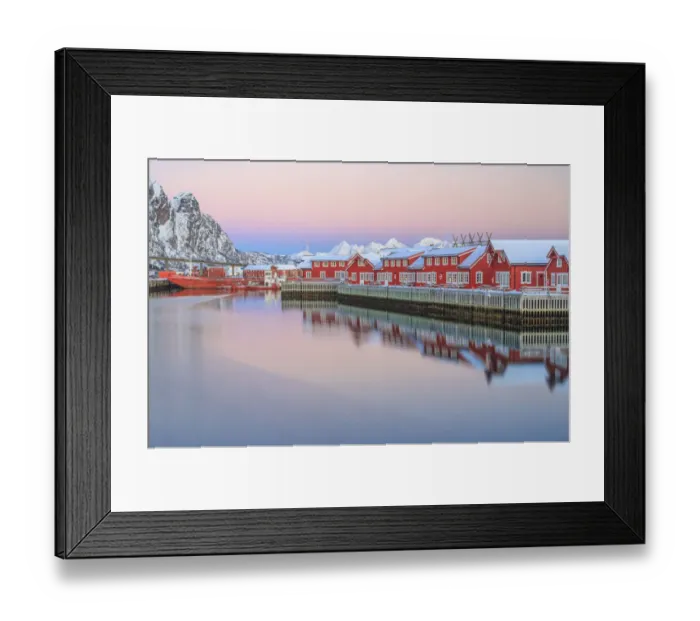 Framed Print : Arctic sunset Svollvaer Norway Framed Print : Arctic sunset Svollvaer Norway
