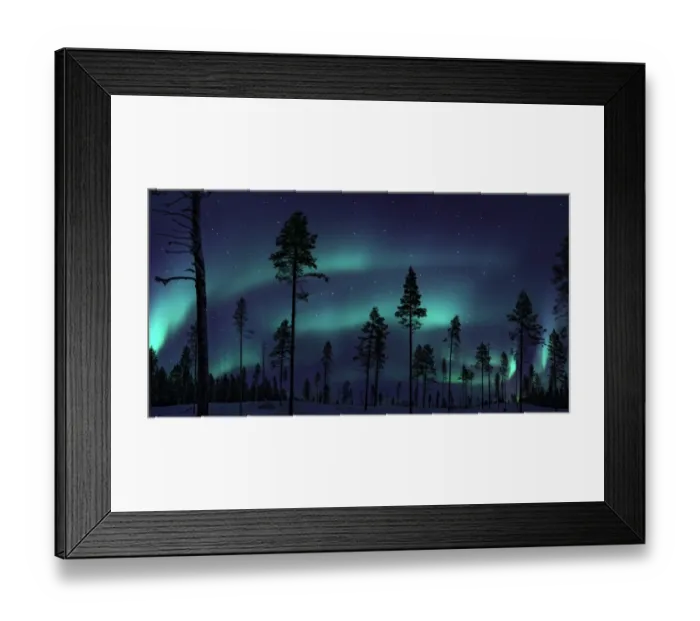 Framed Print : Northern Lights in Sweden Framed Print : Northern Lights in Sweden