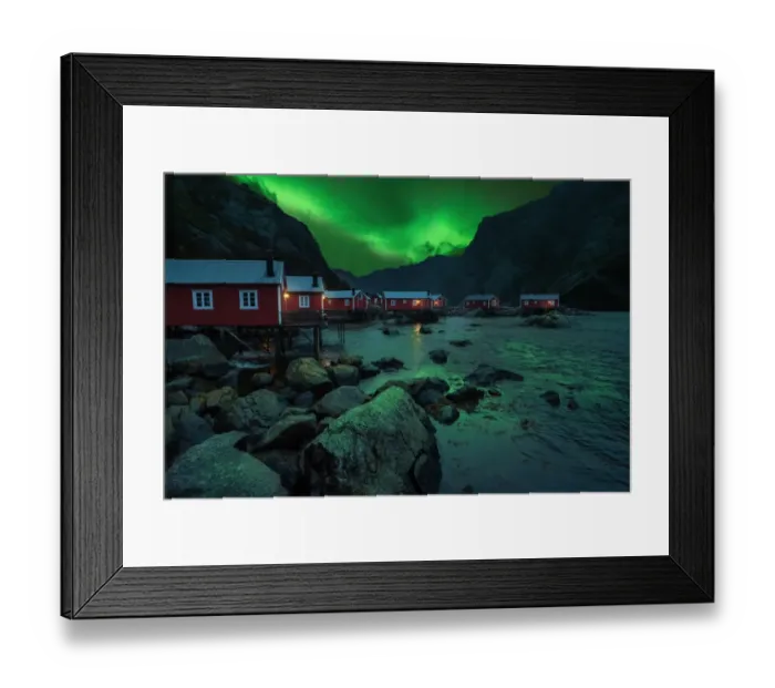 Framed Print : Aurora house Framed Print : Aurora house