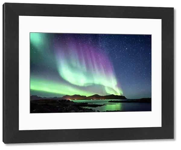 Beautiful Northern Lights aurora borealis borealisgreen Norway nature