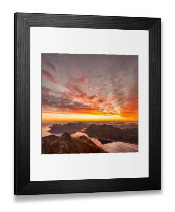 Framed Print : Beautiful sunrise Lofoten, Norway Framed Print : Beautiful sunrise Lofoten, Norway
