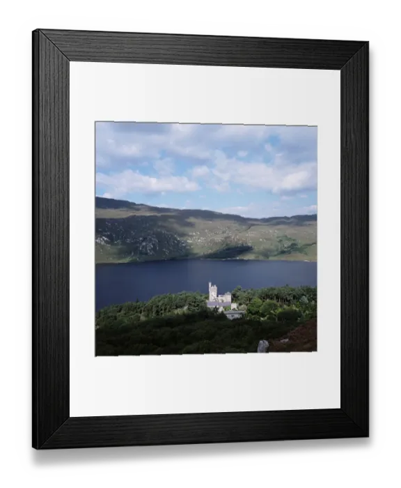 Framed Print : Ireland, County Donegal, Glenveagh Castle and Lough Veagh Framed Print : Ireland, County Donegal, Glenveagh Castle and Lough Veagh