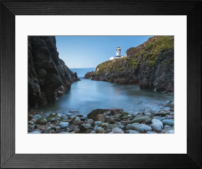 Framed Print : Fanad Head (FAanaid) lighthouse, County Donegal, Ulster region, Ireland, Europe. Lighthouse and its cove at dusk Framed Print : Fanad Head (FAanaid) lighthouse, County Donegal, Ulster region, Ireland, Europe. Lighthouse and its cove at dusk