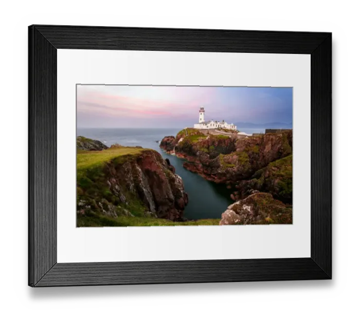 Framed Print : Fanads Head Lighthouse, Sunset, Donegal, Ireland