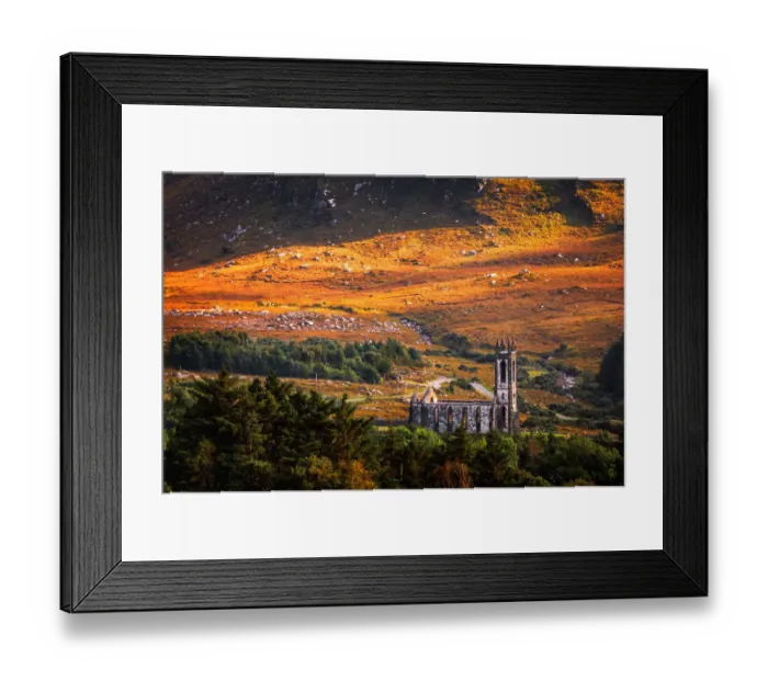 Framed Print : Ruined Church, Poison Glen, County Donegal, Ireland Framed Print : Ruined Church, Poison Glen, County Donegal, Ireland