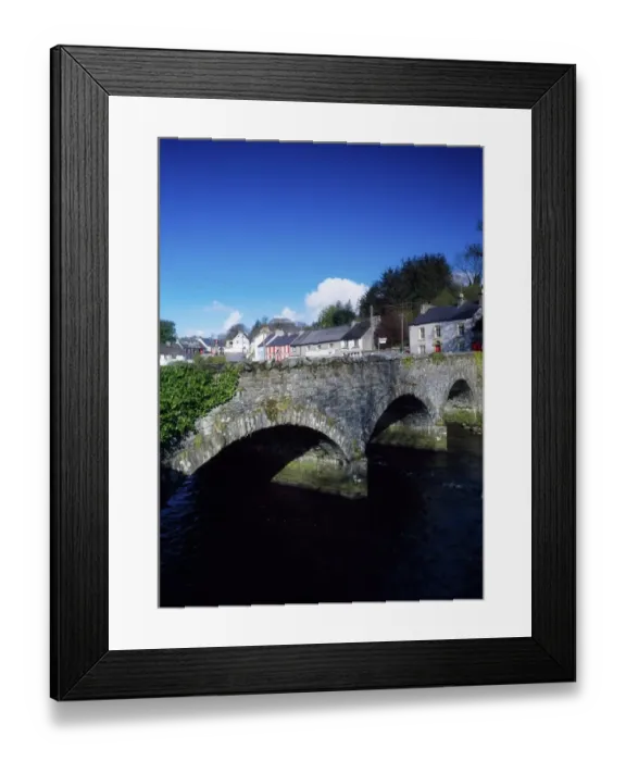 Framed Print : Donegal, Rathmelton, with Leenane Bridge over Lahill river, Ireland Framed Print : Donegal, Rathmelton, with Leenane Bridge over Lahill river, Ireland