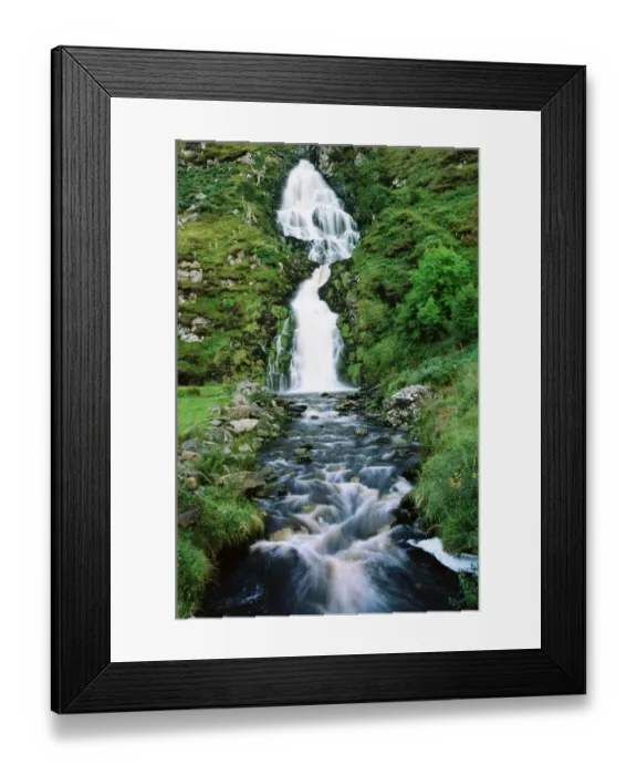 Framed Print : Republic of Ireland, Donegal, Ardara, waterfall Framed Print : Republic of Ireland, Donegal, Ardara, waterfall