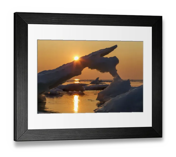 Framed Print : Sea Ice, Hudson Bay, Canada Framed Print : Sea Ice, Hudson Bay, Canada