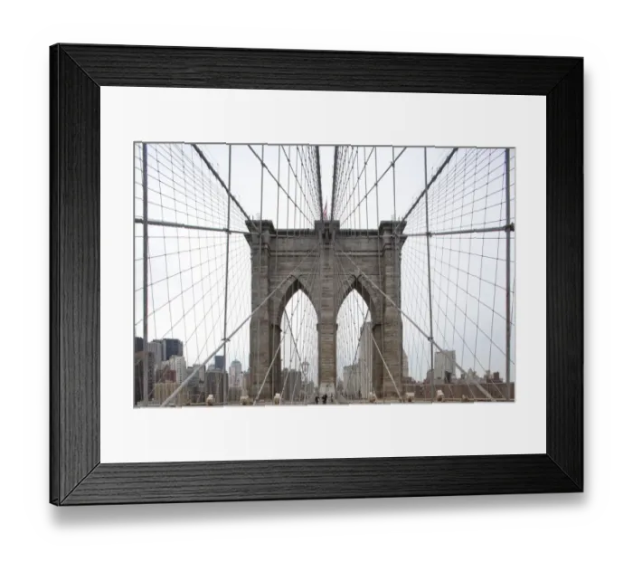 Framed Print : Brooklyn Bridge and Manhttan Skyline Framed Print : Brooklyn Bridge and Manhttan Skyline