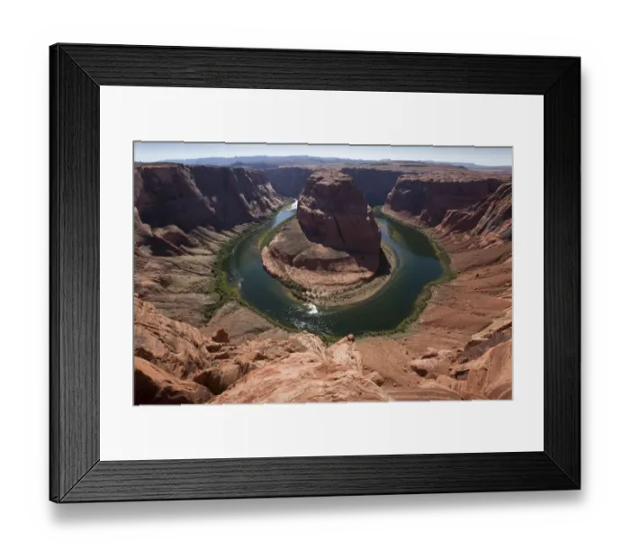Framed Print : Horseshoe Bend on Colorado River, Page, Arizona