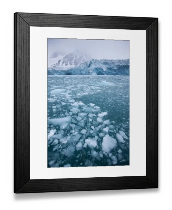 Framed Print : Glacier, Spitsbergen Island, Svalbard, Norway