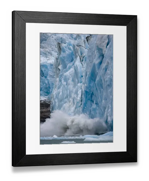 Framed Print : Calving Icebergs, Dawes Glacier, Alaska Framed Print : Calving Icebergs, Dawes Glacier, Alaska